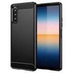 Coque sony xperia 10 iv - etui housse protection antichoc carbone tpu silicone noir Coque sony xperia 10 iv - etui housse protection antichoc carbone tpu silicone noir