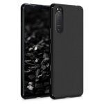 Coque pour sony xperia 5 ii - housse etui silicone gel fine + verre trempe - noir