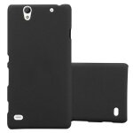 Coque pour sony xperia c4 en frosty noir hard case housse de protection etui � l'aspect givr� contre ...