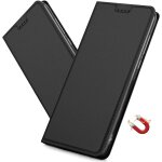 Coque pour sony xperia l4 housse, etui a rabat avec carte fentes, fermeture magnetique, antichoc ultra ...