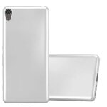 Coque pour sony xperia xa en metallic argent housse de protection etui en silicone tpu flexible