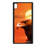 Coque sony xperia xa1 ultra silicone aigle g3221 rapace orange metal telephone bumper ciel etui noir ...
