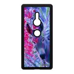 Coque pour sony xperia xz2 silicone ane tetu nature fleurs mulet housse bleu bourrique original anesse ...