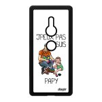 Coque sony xperia xz2 en silicone humour j'peux pas j'suis papy etui grand pere pas cher bande dessin�e ...