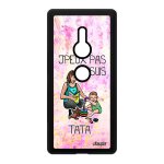 Coque sony xperia xz2 silicone humour j'peux pas j'suis tata violet tante smartphone etui metal enfant ...