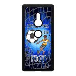 Coque sony xperia xz2 silicone j'peux pas j'ai football humour personnalis� noir