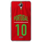 Coque souple pour altice s40 avec impression motifs maillot de football portugal