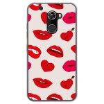 Coque souple pour altice s70 avec impression motifs l�vres et coeurs rouges