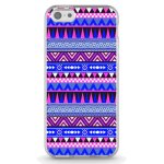 Coque souple pour apple iphone 5c avec impression motifs aztque bleu et violet