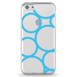 Coque souple pour apple iphone 5c avec impression motifs ronds bleus
