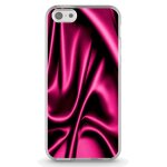 Coque souple pour apple iphone 5c avec impression motifs soie drap�e rose