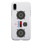 Coque souple pour apple iphone x avec impression motifs lecteur mp3