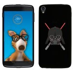 Coque souple en gel pour alcatel idol 3 5, 5 avec impression motifs dark et sabre