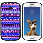 Coque souple en gel noir pour galaxy trend lite avec impression motifs azt�que