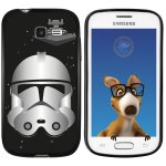 Coque souple en gel noir pour galaxy trend lite avec impression motifs clone et