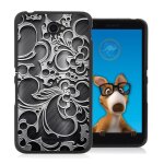 Coque souple en gel noir pour sony xperia e4 avec impression motifs arabesque no