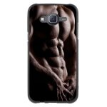 Coque souple en gel pour samsung galaxy j5 avec impression motifs torse d'un hom