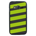 Coque souple en gel pour samsung galaxy trend 2 lite avec impression bandes vert