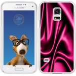 Coque souple en gel transparente pour galaxy s5 avec impression motifs soie drap