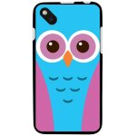 Coque souple en gel pour wiko sunset 2 avec impression motifs chouette bleue et