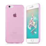 Coque souple housse ultra fine fitty coloris rose translucide pour iphone 6