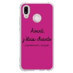 Coque souple pour huawei p20 lite avec impression motifs avant, j'étais chiante Coque souple pour huawei p20 lite avec impression motifs avant, j'étais chiante