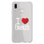 Coque souple pour huawei p20 lite avec impression motifs coeur rouge i love brei