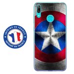 Coque souple pour huawei y7 (2019) avec impression motifs bouclier etoil� aux