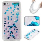 Coque souple ipod touch 5g / 6g liquide etoiles et paillettes bleues