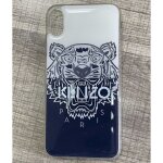 Coque souple kenzo iphone xs - max tigre blanc / bleu