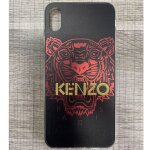 Coque souple kenzo iphone xs - max tigre rouge et paillettes
