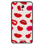 Coque souple pour lenovo b avec impression motifs l�vres et coeurs rouges