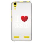 Coque souple pour lenovo k3 avec impression motifs coeur rouge i love breizh