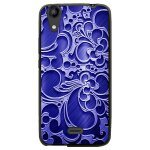 Coque souple pour lg bello ii avec impression motifs arabesque bleu