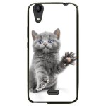 Coque souple pour lg bello ii avec impression motifs chat yeux bleus