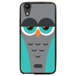 Coque souple pour lg bello ii avec impression motifs chouette endormie bleue et