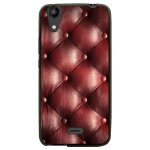 Coque souple pour lg bello ii avec impression motifs effet capitonn� bordeau