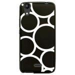 Coque souple pour lg bello ii avec impression motifs ronds blancs