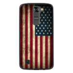 Coque souple pour lg k7 avec impression motifs drapeau usa vintage