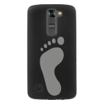 Coque souple pour lg k7 avec impression motifs empreinte de pied