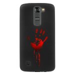 Coque souple pour lg k7 avec impression motifs main ensanglant�e