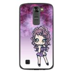Coque souple pour lg k7 avec impression motifs manga fille violetta