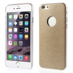 Coque souple minigel gold mat aspect cuir pour iphone 6 de 4, 7 pouces