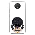 Coque souple pour motorola moto c plus avec impression motifs bulldog gangster