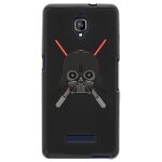 Coque souple pour orange fova avec impression motifs dark et sabres lasers