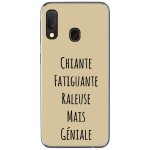 Coque souple pour samsung galaxy a20e avec impression motifs chiante mais g�nia