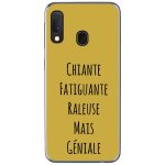 Coque souple pour samsung galaxy a20e avec impression motifs chiante mais g�nia