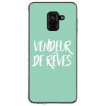 Coque souple pour samsung galaxy a8 - plus 2018 avec impression motifs vendeur de
