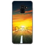Coque souple pour samsung galaxy a8 - plus 2018 avec impression motifs drive