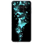 Coque souple pour samsung galaxy a8 - plus 2018 avec impression motifs papillons b